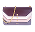 Multiflap Chain Clutch Bag, front view